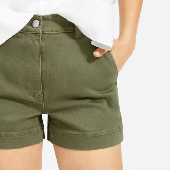 Everlane Pants - EVERLANE The Cotton Twill Short | Olive Green/Army Green | Size 0 / XS